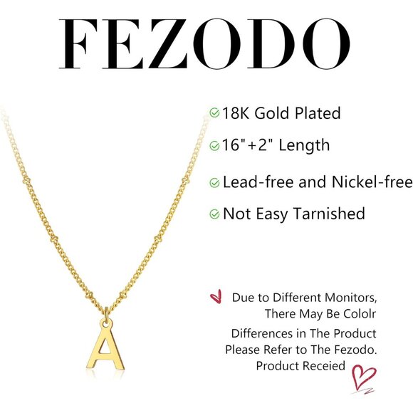 Trendy Dainty Name Necklace - 18K Gold Plated & Adjustable Length for Comfort - Picture 6 of 7